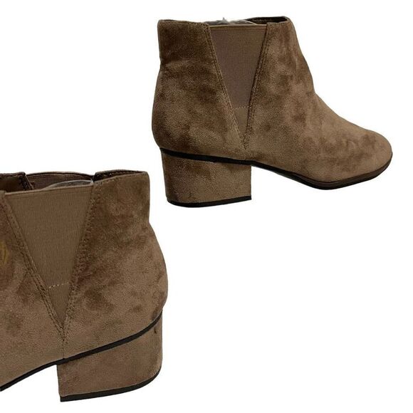 Dr. Scholl's Ankle Bootie Size 10M Women's Suede Tan/Brown - Picture 3 of 9